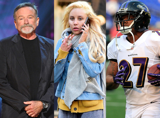 Ray Rice, Amanda Bynes, Robin Williams Ray Rice, Amanda Bynes, Robin Williams
